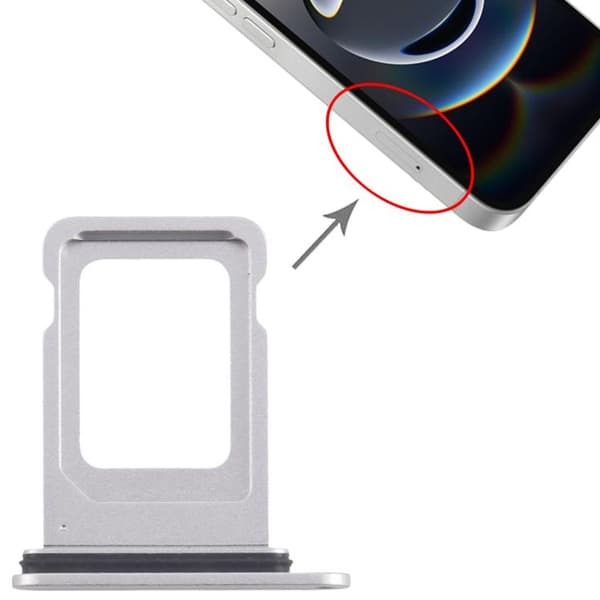 iPhone 16e Simkortshållare - Vit Vit