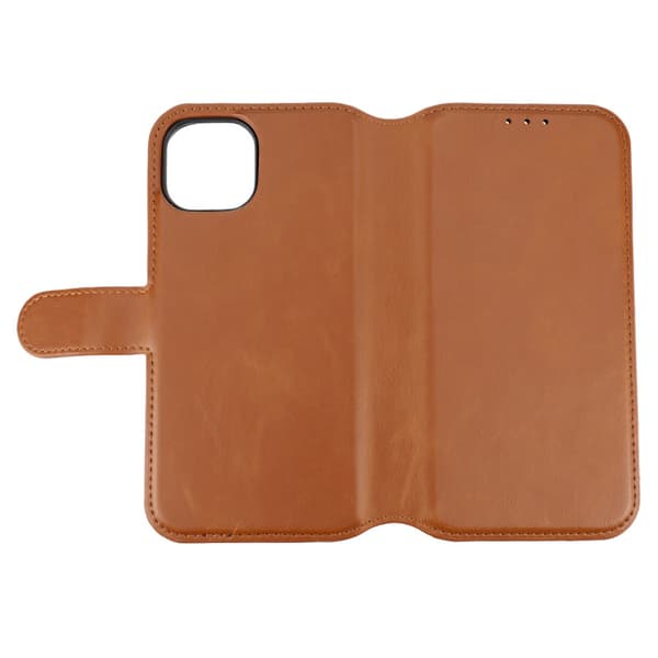 RV Magnetic Wallet Case iPhone 15 Brown Brun