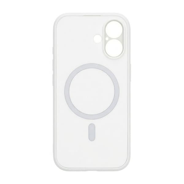 Slimmat MagSafe-skal med kameraskydd för iPhone 16 - Vit Vit