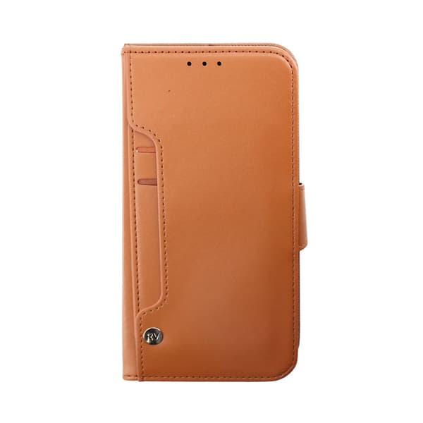 iPhone 14 Pro Max Plånboksfodral Extra Kortfack Rvelon - Brun Brun