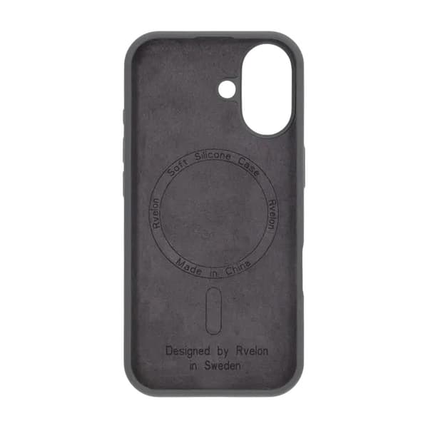 iPhone 17 Case - Silicone With Magsafe Rvelon Grey Grå