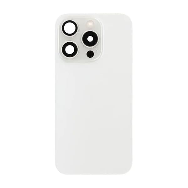 iPhone 15 Pro Baksida Glas Komplett OEM - Vit Vit