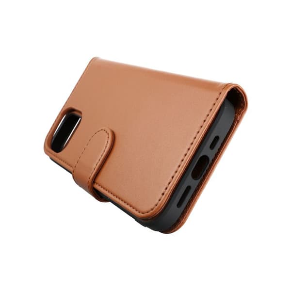 iPhone 13 Mini Wallet Case Magnet Rvelon - Gold Brown Brun