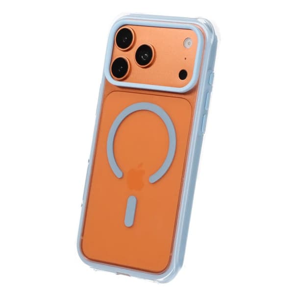 Vacuum-Airbag Dual Protection Magnetic Case For iPhone 17 Pro Max/18 Pro Max Blue Blå