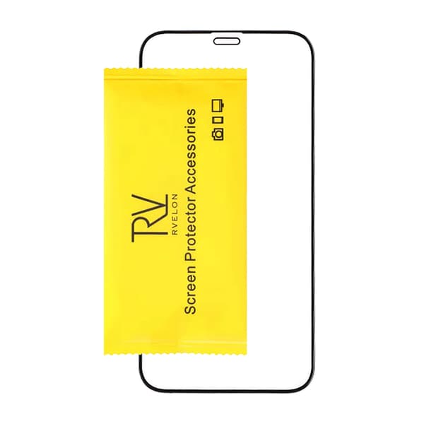 Screen Protector iPhone 12 Mini - 3D Tempered Glass Black Svart