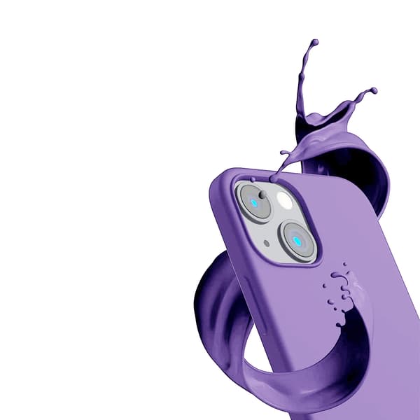 iPhone 14 Plus Silikonskal Rvelon - Lila Lila