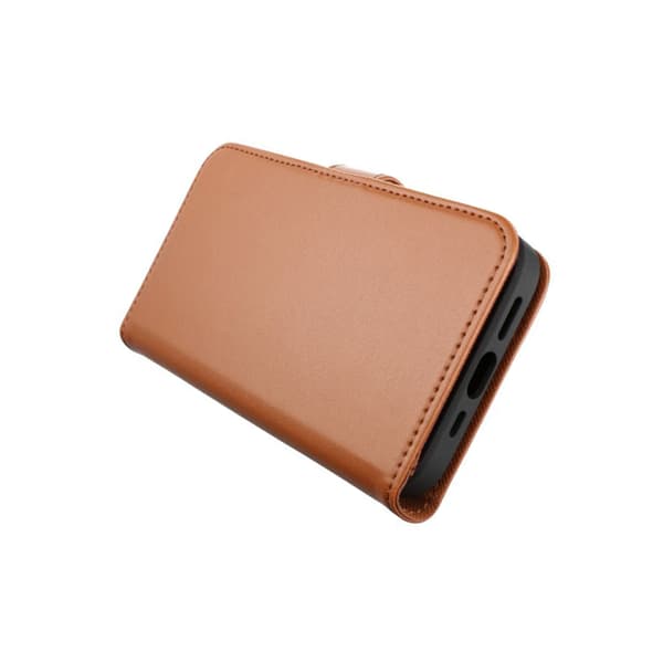 iPhone 13 Pro Wallet Case Magnet Rvelon - Gold Brown Brun