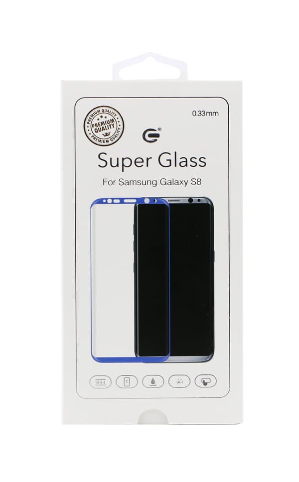 Screen Protector Samsung S8 - Tempered Japan Glass Blue Transparent