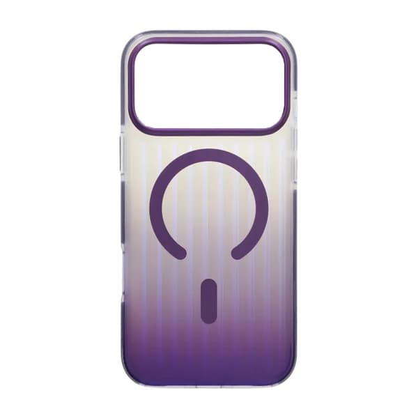 Mobilskal Korrugerad MagSafe för iPhone 17 Pro Max - Mörklila Dark Purple