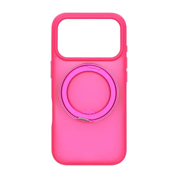 Mobilskal Roterande Magnet Stativ för iPhone 17 Pro - Röd Röd