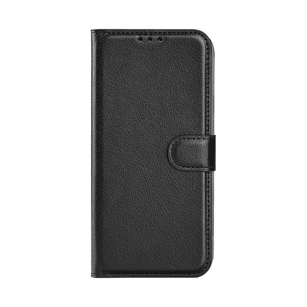 iPhone 14 Plus Wallet Case with Stand - Black Svart