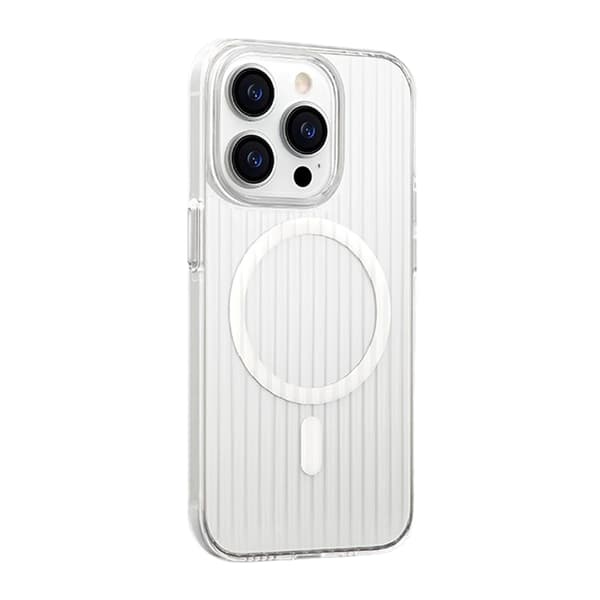 iPhone 15 Pro Mobilskal Korrugerad - Transparent Transparent