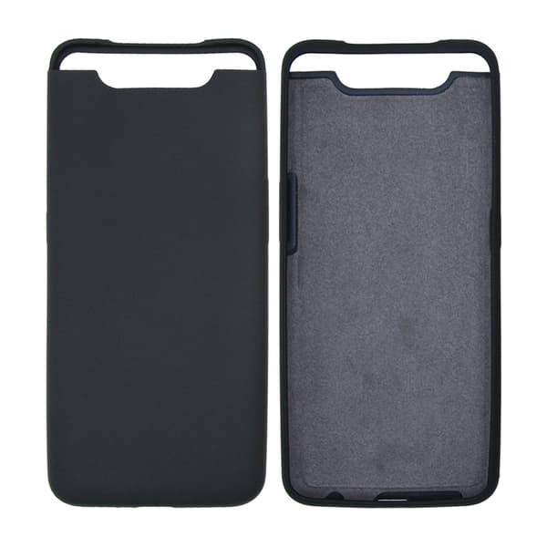 Samsung A80 Silicone Case - Black Svart