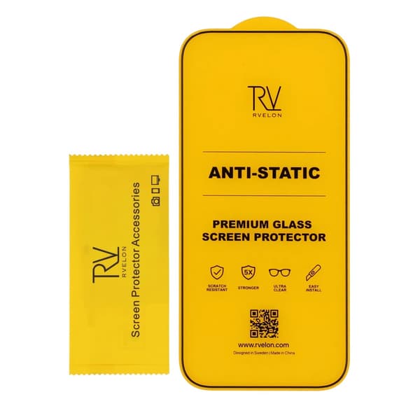Rvelon Skärmskydd för iPhone 17 Pro - 2.5D Härdat Glas - Bulk