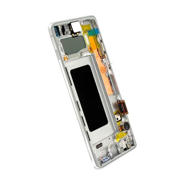 Samsung Galaxy S10 Skärm med LCD Display Original - Vit Vit