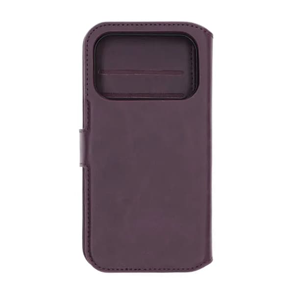 RV Magnetic Wallet Case iPhone 17 Pro Dark Cherry Lila