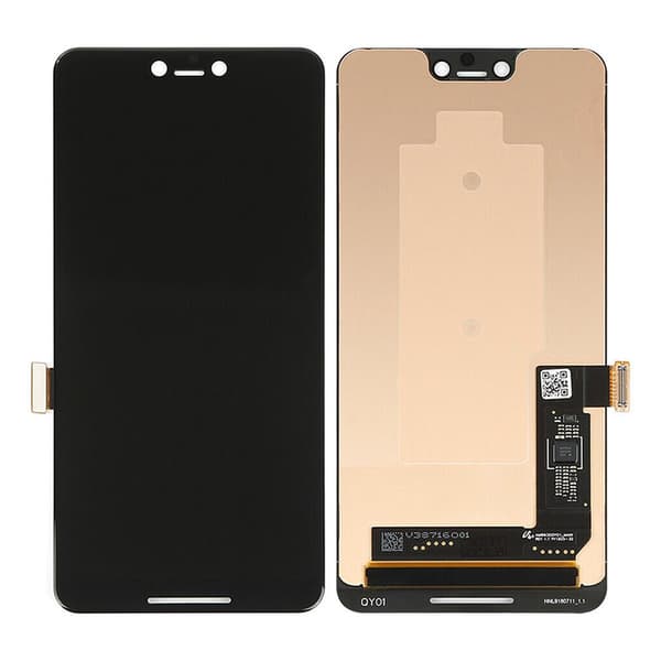 Google Pixel 3XL Skärm med LCD Display - Svart Svart