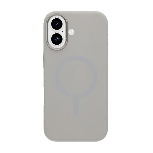 Mobilskal Silikon med Kamera Metallram för iPhone 17 - Grå Grå