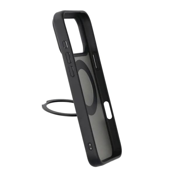 Mobilskal Roterande Magnet Stativ för iPhone 17 Pro Max - Svart Svart
