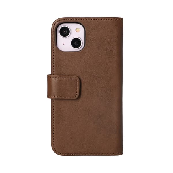 iPhone 14 Plånboksfodral Läder Rvelon - Brun Brun