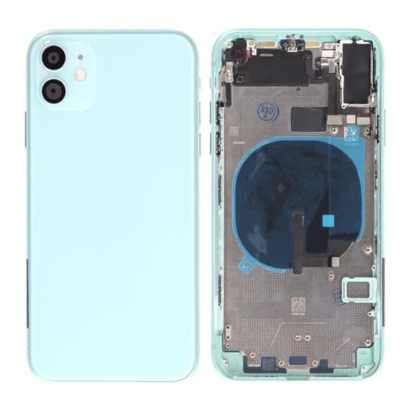 iPhone 11 Baksida med Komplett Ram Premium - Grön Grön