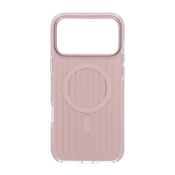 Mobilskal Korrugerad Magsafe för iPhone 17 Pro Max - Rosa Rosa