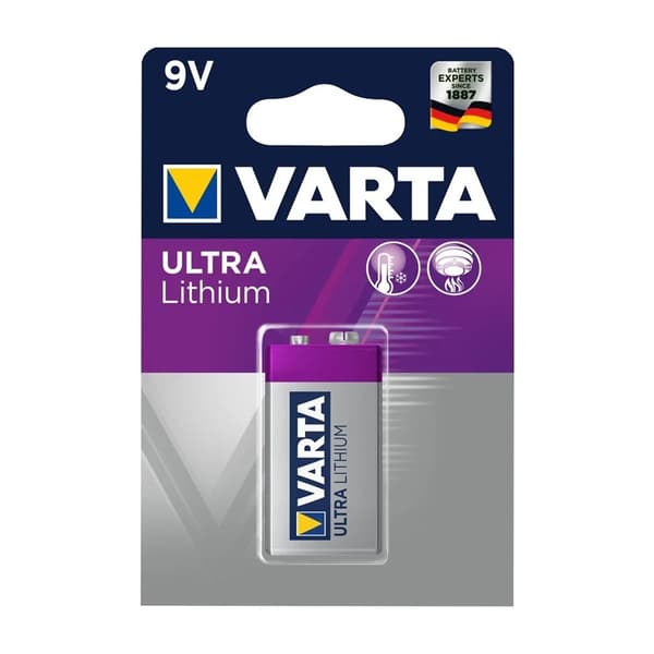 Varta Ultra Batteri 9V Litium 1-pack