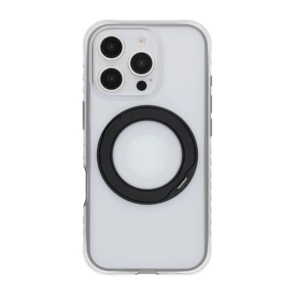 Armor Matte Frosted Magnetic Case with 360° Rotatable Kickstand - iPhone 16 Pro Max Black