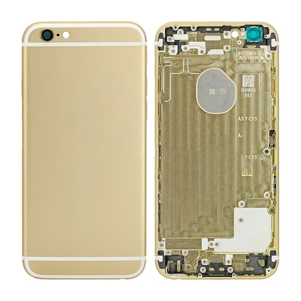 iPhone 6 Baksida med Komplett Ram - Guld Guld