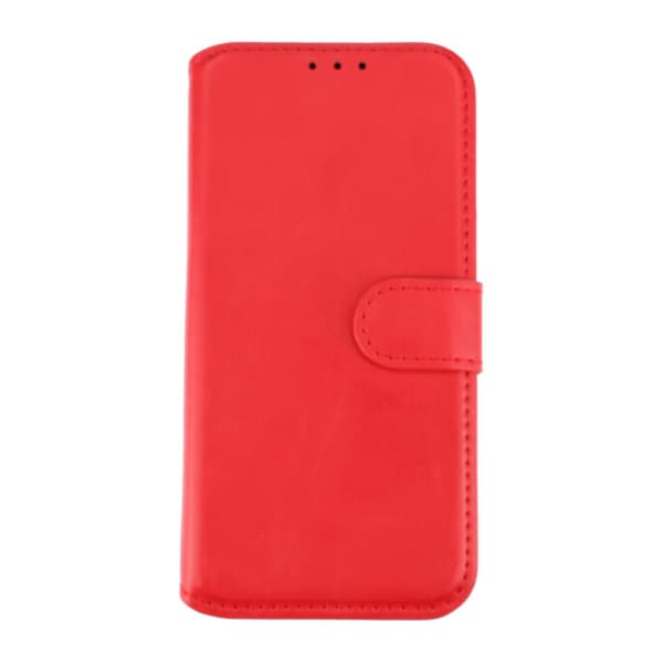 iPhone 15 Pro Wallet Case Magnet Rvelon - Red Röd