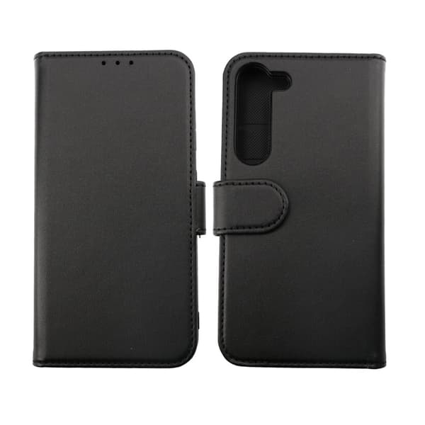 RV Magnetic Wallet Case For Galaxy S23 Black Svart