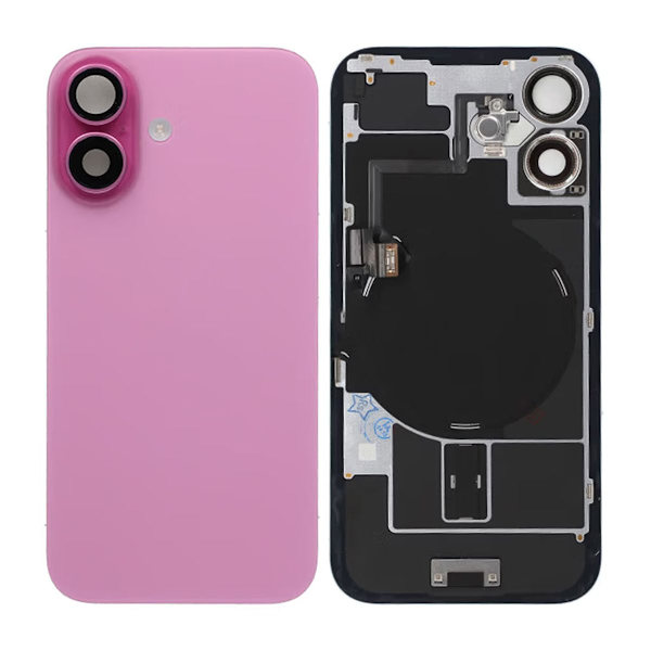 iPhone 16 Baksida Glas - Rosa Rosa