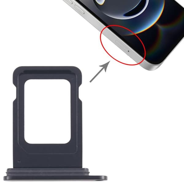iPhone 16e Simkortshållare - Svart Svart