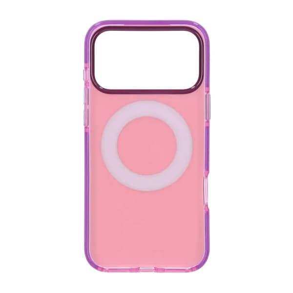Iridescent Shockproof Case with 360 degree Rotatable Kickstand For iPhone 17 Pro Max Rose Red Rose Red