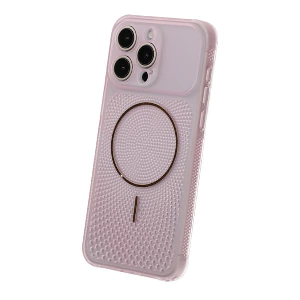 Ventilerat Mobilskal med Magsafe till iPhone 15 Pro Max - Rosa Rosa