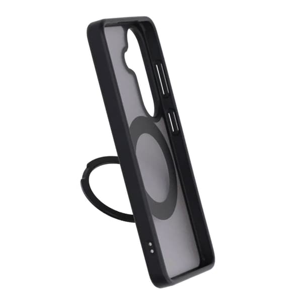Matte case 360 rotating bracket Mobile Phone Case For Samsung S26 Black Svart