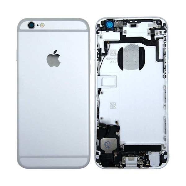 iPhone 6S Baksida med Komplett Ram - Silver Silver