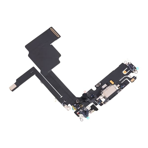 iPhone 15 Pro Max Laddkontakt med Flexkabel - Svart Svart