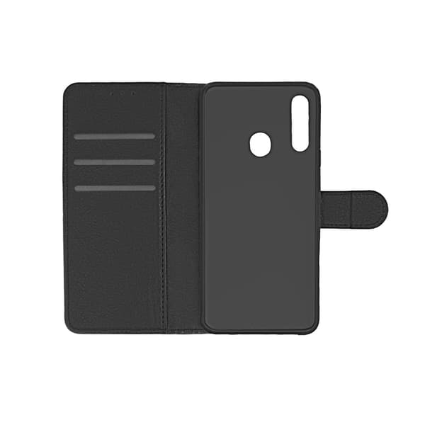 Samsung Galaxy A20s Wallet Case with Stand - Black Svart