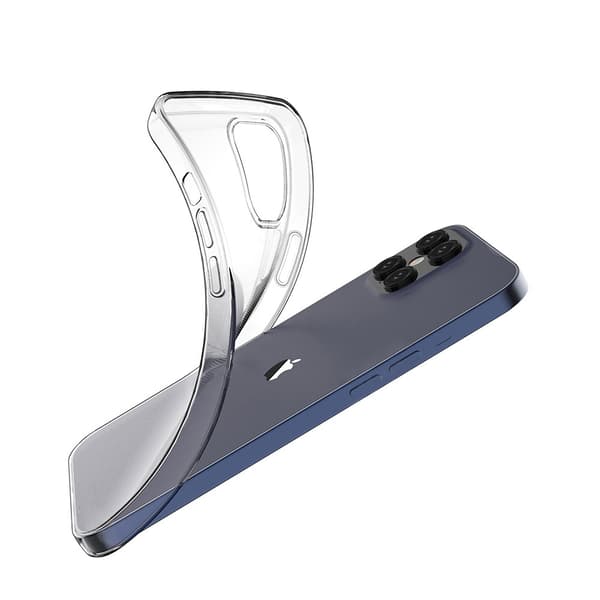 TPU mobile phone case for iPhone 12 and 12 Pro - Transparent Transparent