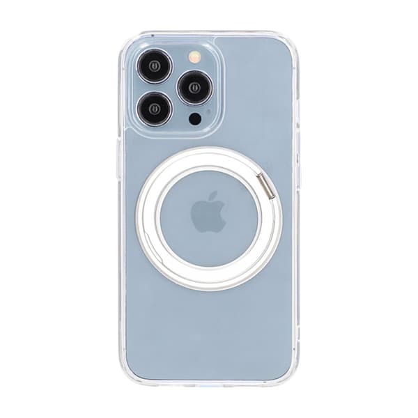 iPhone 14 Pro Max Mobilskal med Magsafe Stativ - Transparent Transparent