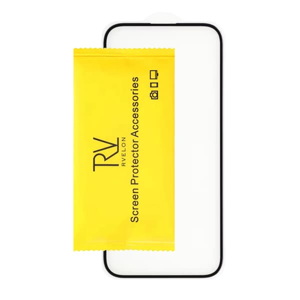 Screen Protector iPhone 15 Pro - 3D Tempered Glass Black - bulk Svart