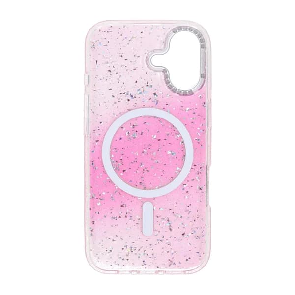 Glitter Diamond Magnetic Case - iPhone 17 Pink Glitter
