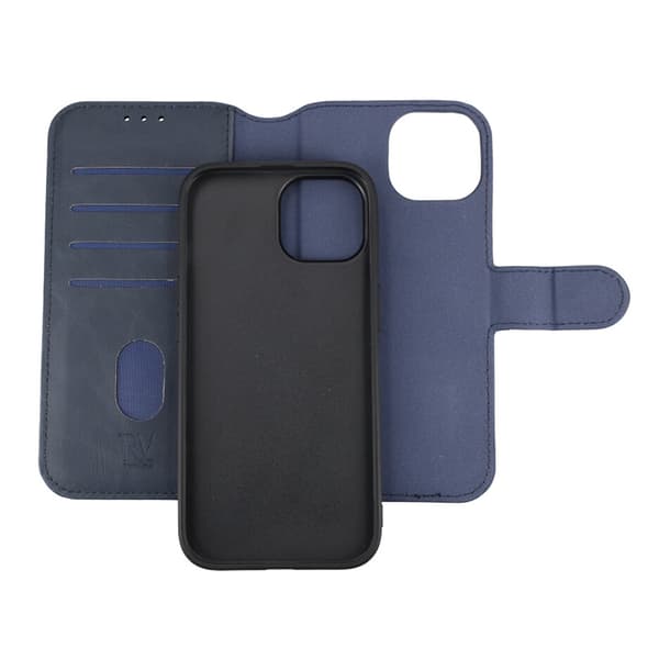 iPhone 15 Plånboksfodral Magnet Rvelon - Blå Blå
