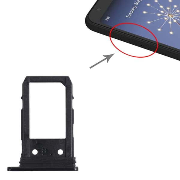 Google Pixel 3A Simkortshållare - Svart Svart