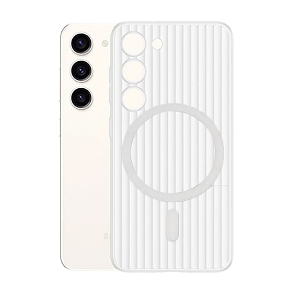 Samsung Galaxy S23 Mobile Case Corrugated - Transparent Transparent