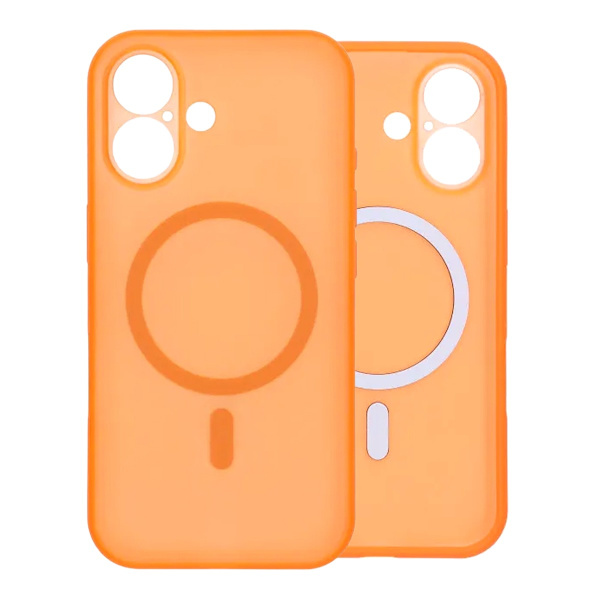 Precise Hole Shield Magnetic Case - iPhone 16 Orange Orange