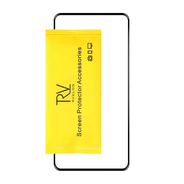 Samsung Galaxy A55 Full Cover Tempered Glass Screen Protector Black (Bulk) Svart
