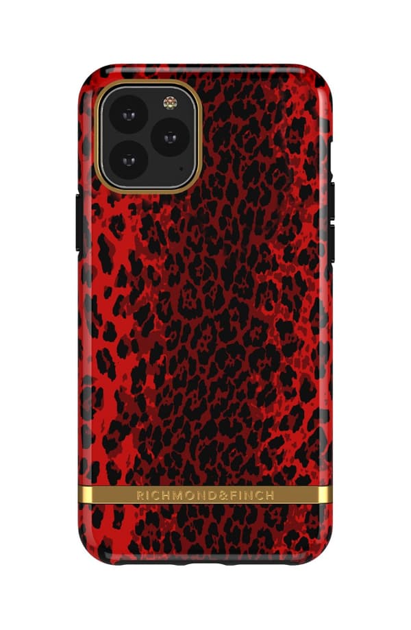 Richmond Finch Case Red Leopard for iPhone 11 Pro Mönstrat