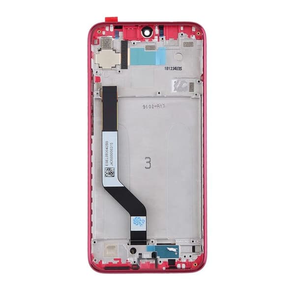 Xiaomi Redmi Note 7 Skärm med LCD Display - Röd Röd